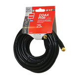 RCA RG6 Coaxial Cable with F-Connectors, 25 Ft., Black