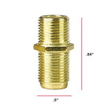 RCA In-Line F-Connectors, 2 Count