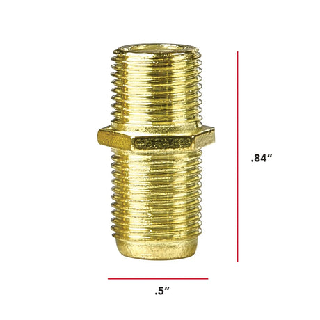 RCA In-Line F-Connectors, 2 Count