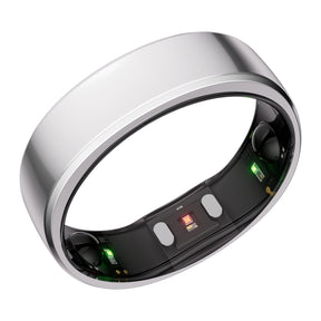 RingConn Gen 2 Ultra-Thin Smart Ring with Sleep Apnea Monitoring and Health Tracking, Size 6, Future Silver