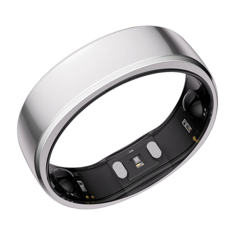 RingConn Gen 2 Ultra-Thin Smart Ring with Sleep Apnea Monitoring and Health Tracking, Size 6, Future Silver