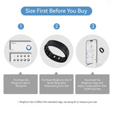 RingConn Gen 2 Ultra-Thin Smart Ring with Sleep Apnea Monitoring and Health Tracking, Size 9, Matte Black