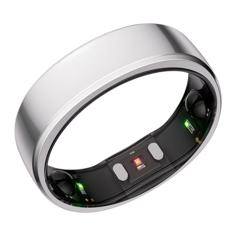 RingConn Gen 2 Ultra-Thin Smart Ring with Sleep Apnea Monitoring and Health Tracking, Size 10, Future Silver