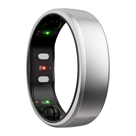 RingConn Gen 2 Ultra-Thin Smart Ring with Sleep Apnea Monitoring and Health Tracking, Size 10, Future Silver