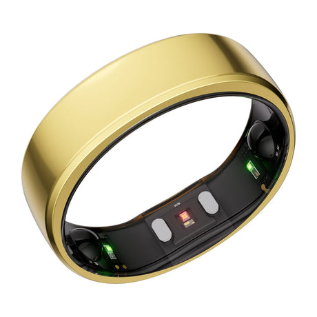 RingConn Gen 2 Ultra-Thin Smart Ring with Sleep Apnea Monitoring and Health Tracking, Size 10, Royal Gold