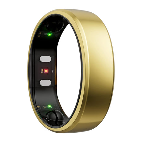 RingConn Gen 2 Ultra-Thin Smart Ring with Sleep Apnea Monitoring and Health Tracking, Size 10, Royal Gold