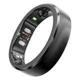 RingConn Gen 3 Smart Ring with Vascular Health Insights, Vibration Alerts, Sleep Apnea Monitoring, Charging Case, Size 11, Matte Black
