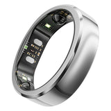 RingConn Gen 3 Smart Ring with Vascular Health Insights, Vibration Alerts, Sleep Apnea Monitoring, Charging Case, Size 14, Future Silver