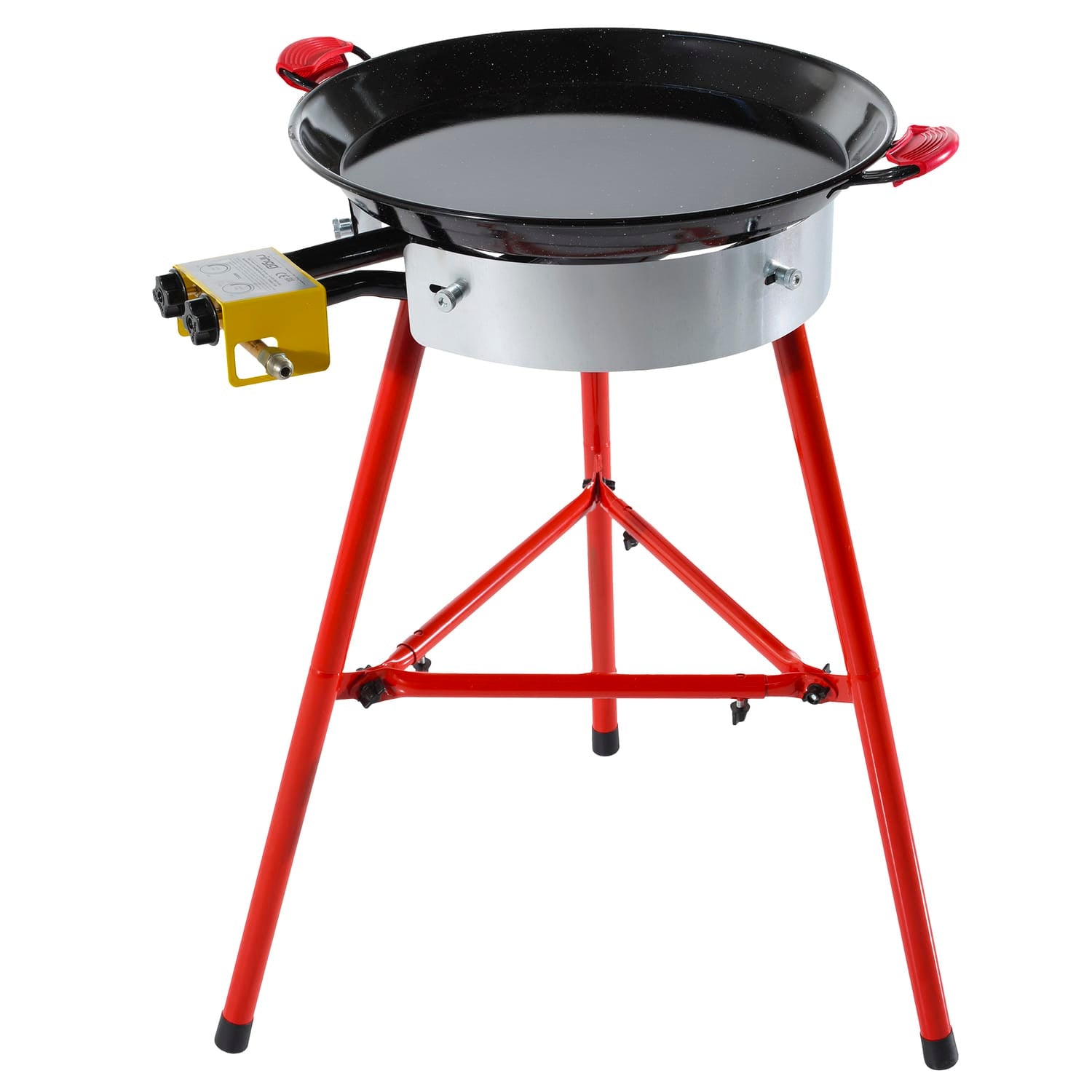 Ringg Outdoor Chef Series Compact Kit with Paella Pan, Dual Gas Burners, and Stand for 12 Servings