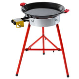 Ringg Outdoor Chef Series Compact Kit with Paella Pan, Dual Gas Burners, and Stand for 12 Servings