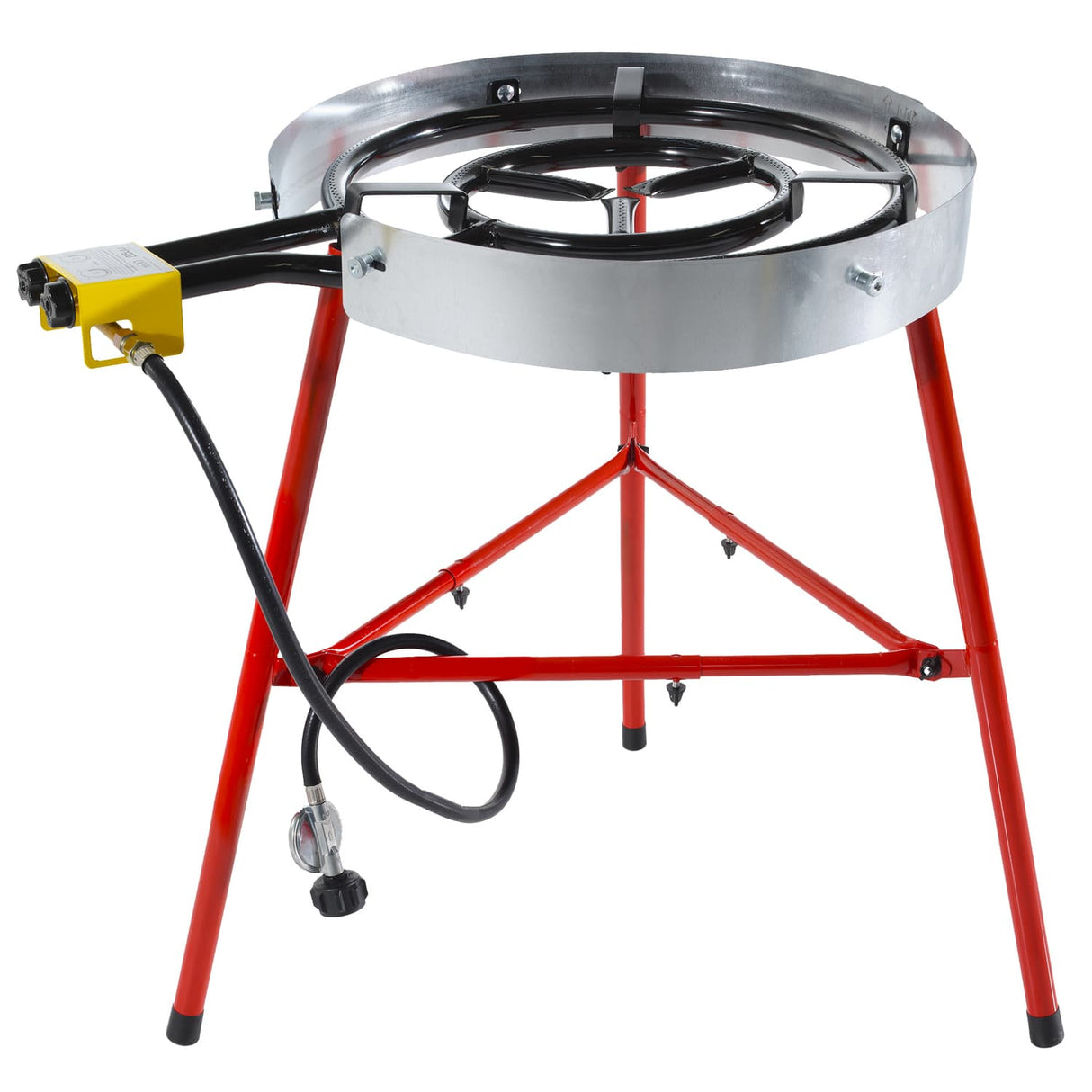 Ringg Outdoor Chef Series Pro Kit with Paella Pan, Dual Gas Burners, and Stand for 20 Servings