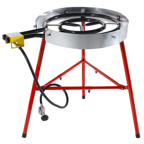 Ringg Outdoor Chef Series Pro Kit with Paella Pan, Dual Gas Burners, and Stand for 20 Servings