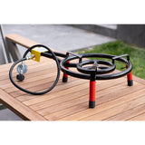 Ringg Outdoor Flame Series Classic Kit with 16-In. Dual-Ringed Gas Burner and 5-In. Tabletop Stand for 16 Servings