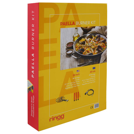 Ringg Outdoor Flame Series Pro Kit with 24-In. Triple-Ringed Gas Burner and 5-In. Tabletop Stand for 24 Servings