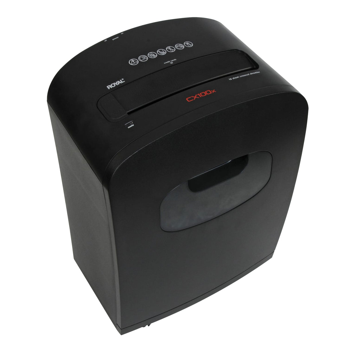 Royal CX100x 10-Sheet Crosscut Shredder with Basket