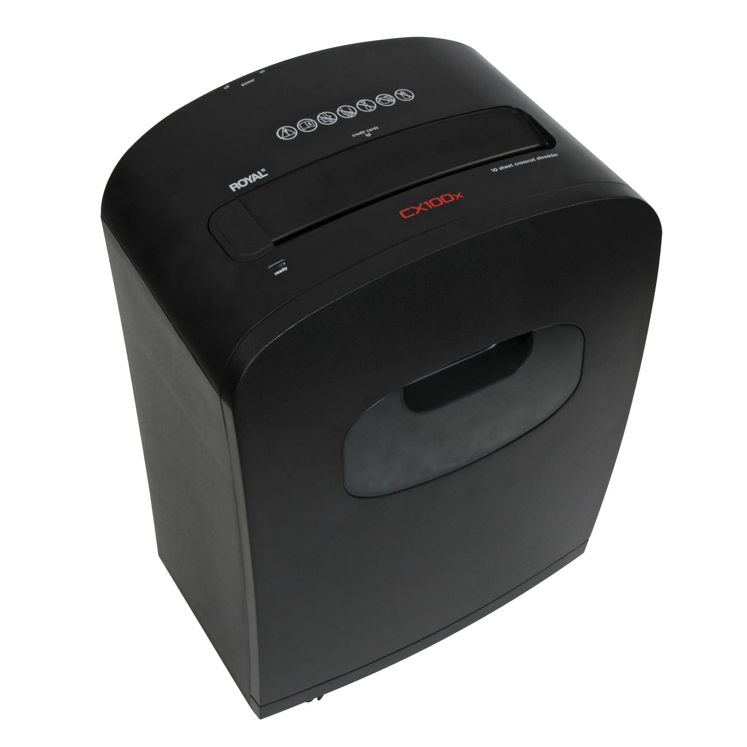 Royal CX100x 10-Sheet Crosscut Shredder with Basket
