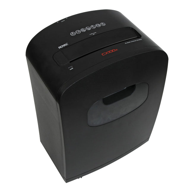 Royal CX100x 10-Sheet Crosscut Shredder with Basket