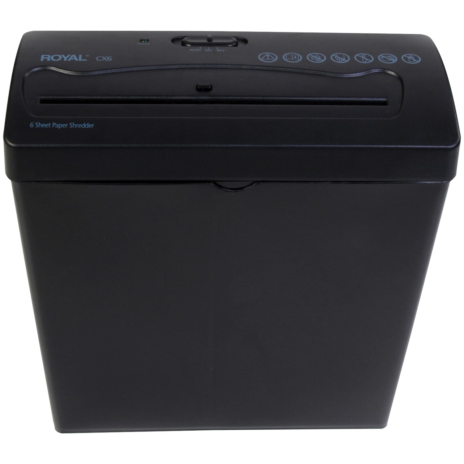 Royal CX6 6-Sheet Crosscut Shredder with Basket