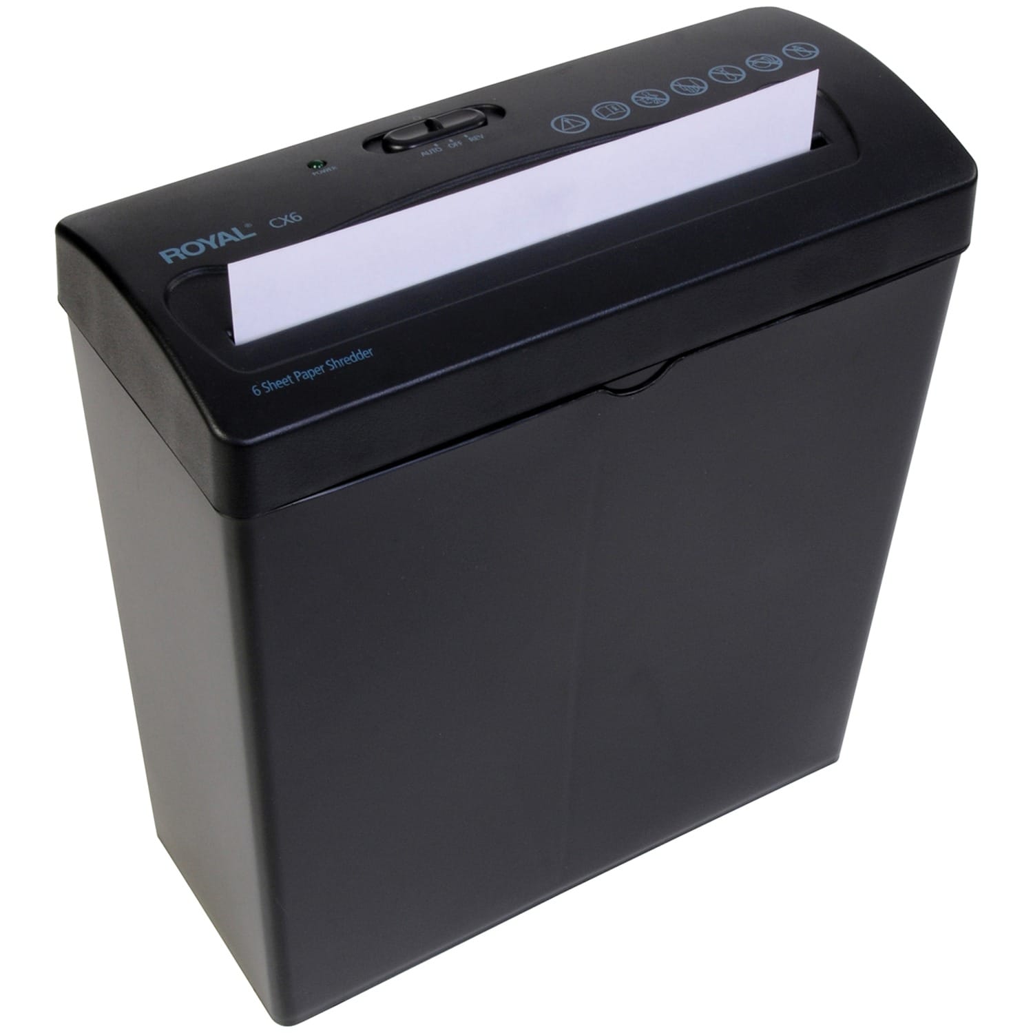 Royal CX6 6-Sheet Crosscut Shredder with Basket