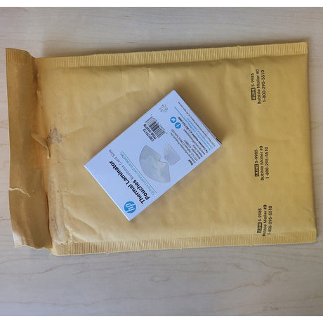 HP Thermal Laminating Pouches for Business Cards, 2.25 In. x 3.75 In., 50-Case Pack