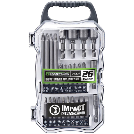 Genesis 26-Piece Impact Driver Accessory Set
