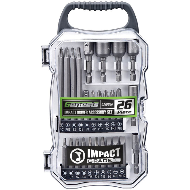 Genesis 26-Piece Impact Driver Accessory Set