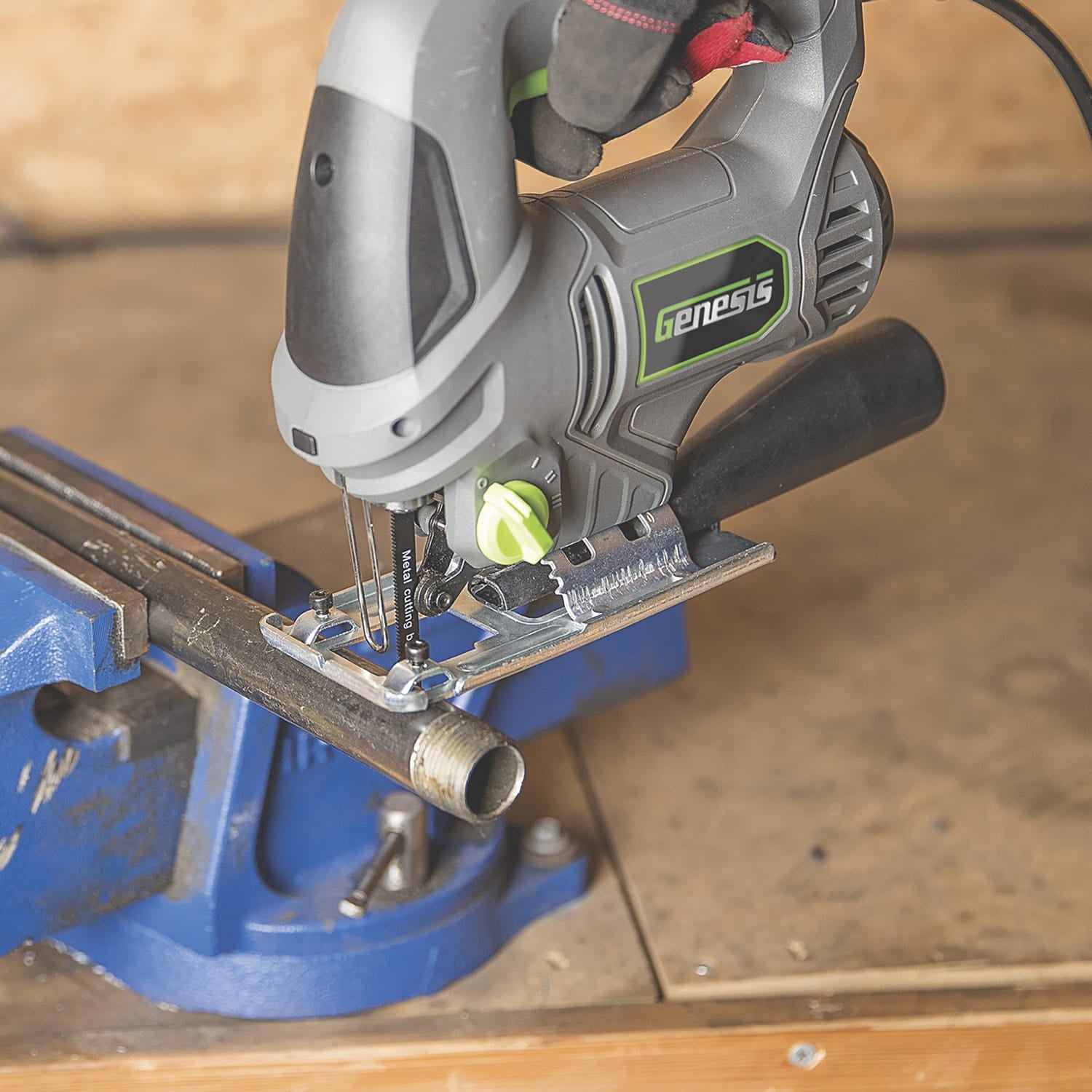 Genesis 5-Amp Variable-Speed Orbital Jigsaw with Blades