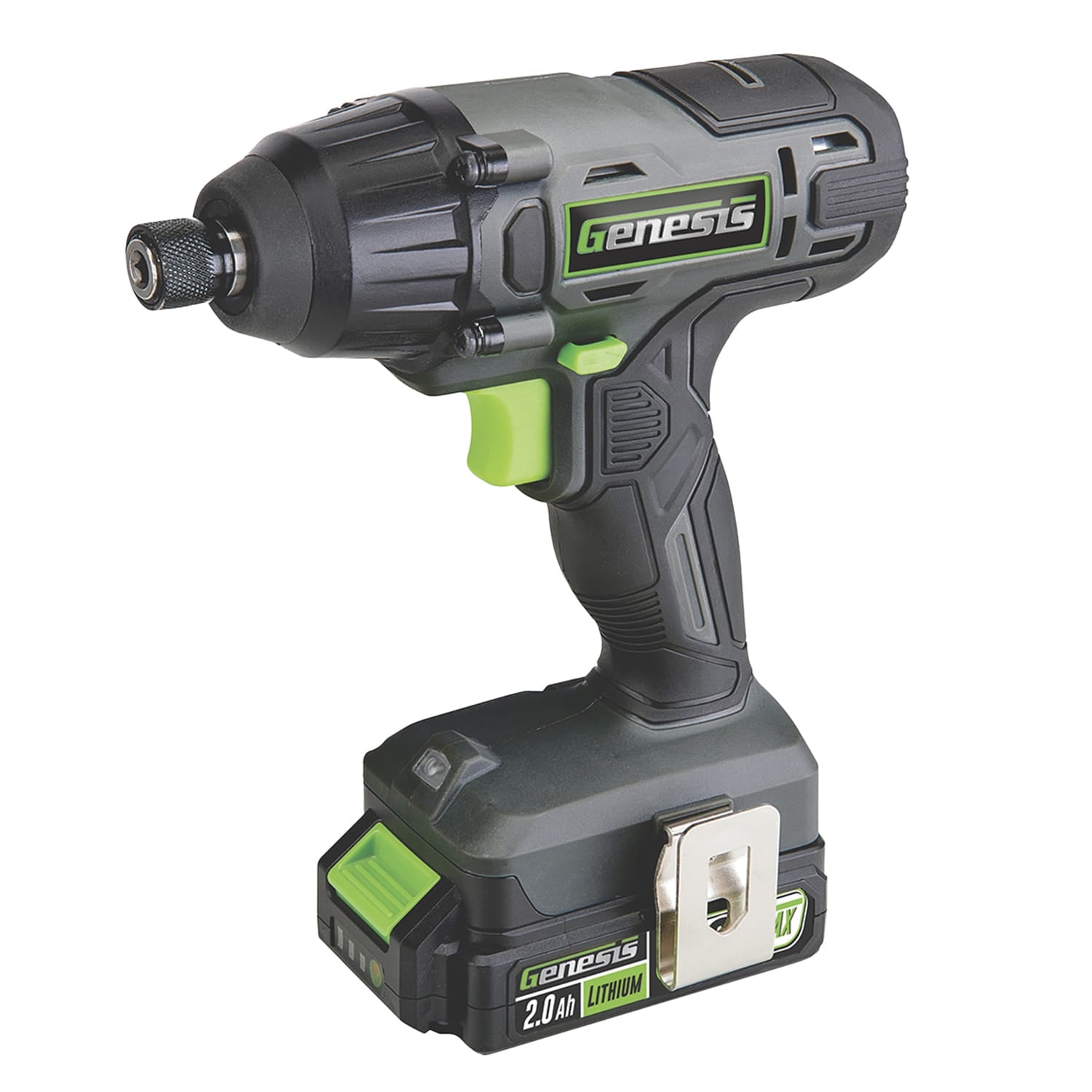 Genesis 20-Volt Cordless Li-Ion 2-Speed Drill Driver/Impact Driver Combo Kit, GL20DIDKB2