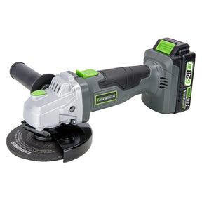 Genesis G20Max 20-Volt Cordless 4-1/2 In. Angle Grinder with 5/8-In. UNC Spindle, 2-Position Handle, Lock-on Switch, Wrench, 2.0-Ah Battery, Charger