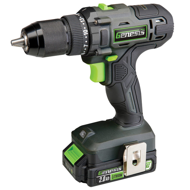 Genesis 20-Volt Cordless Li-Ion 2-Speed 1/2-In. Drill Driver, GLCD2012B