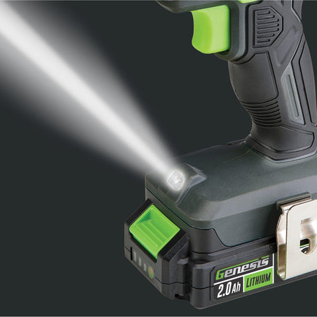 Genesis 20-Volt Cordless Li-Ion 2-Speed 1/2-In. Drill Driver, GLCD2012B