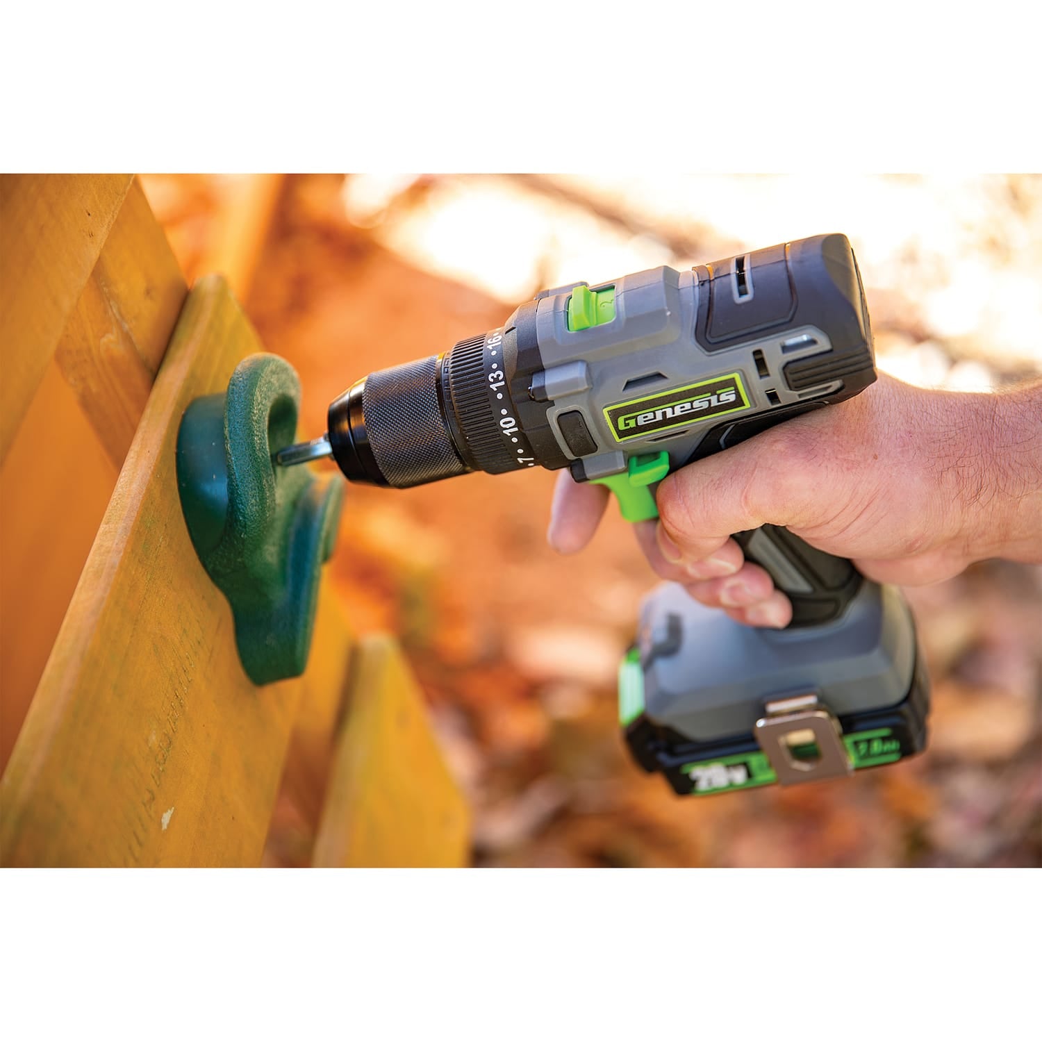 Genesis 20-Volt Cordless Li-Ion 2-Speed 1/2-In. Drill Driver, GLCD2012B