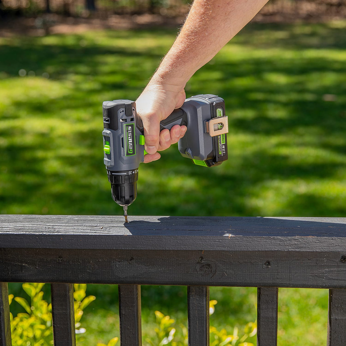 Genesis G20MAX 20-Volt Cordless Li-Ion 2-Speed 3/8-In. Drill Driver, GLCD2038B