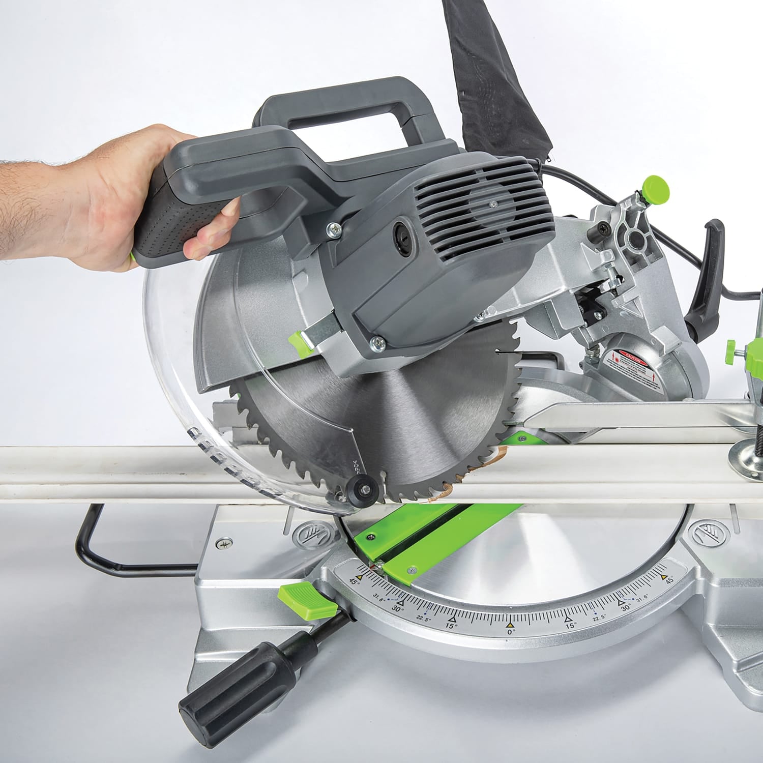 Genesis 15-Amp 10-In. Compound Miter Saw with Laser Guide and Blade