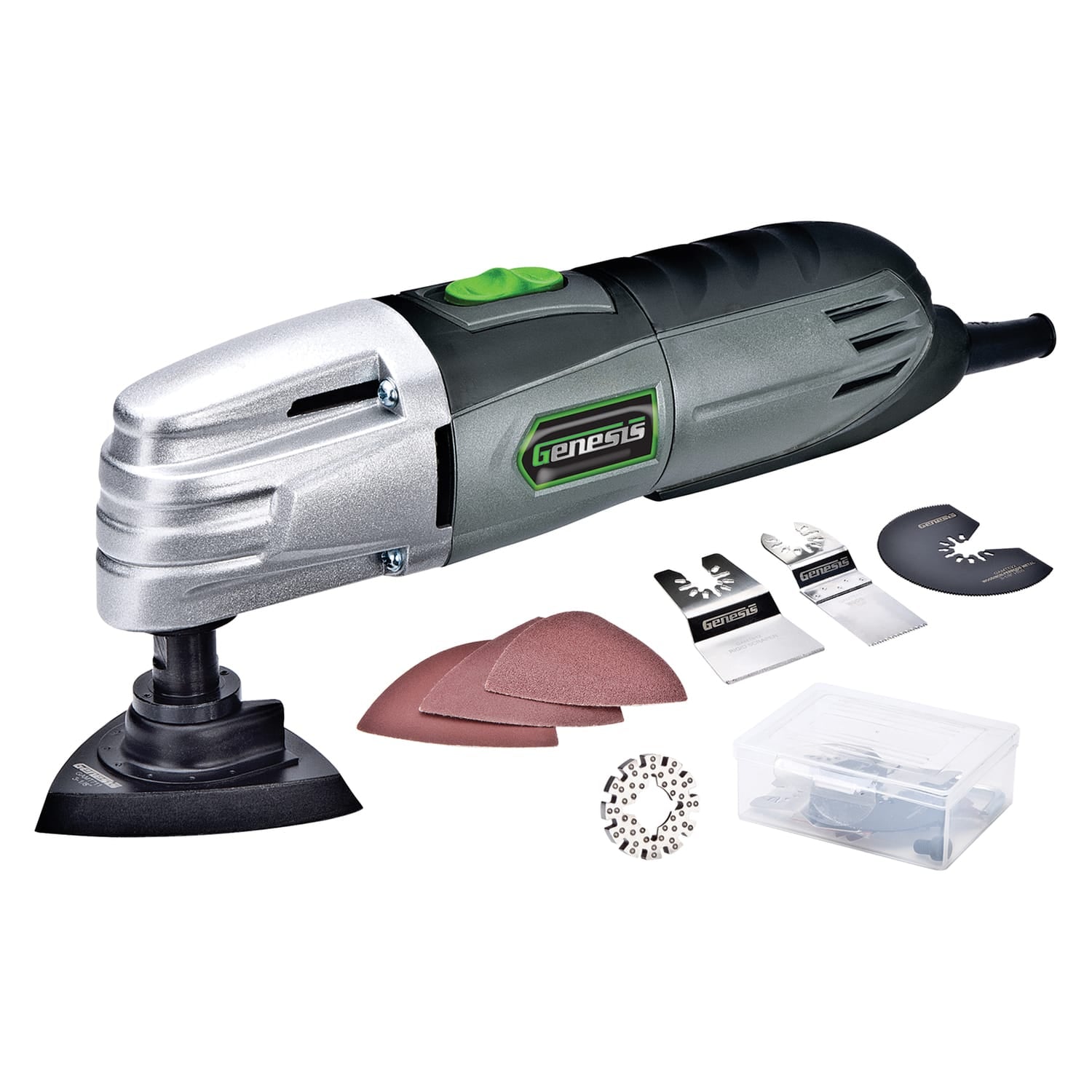 Genesis 1.5-Amp Multipurpose Oscillating Tool with 9-Piece Accessory Set