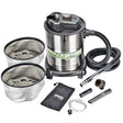 PowerSmith Deluxe Ash Vacuum Cleaner for Warm and Cool Ashes, 4 Gallons Ash, 10 Amps, Metal Canister/Hose, Pellet Hose, Accessory Pack, 16-Ft. Cord