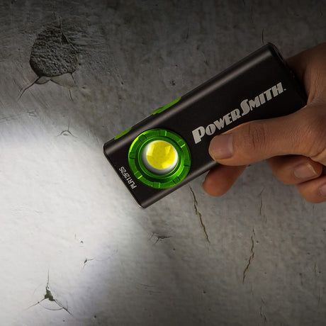 PowerSmith LED 1200-Lumen Rechargeable Pocket Flood/Spotlight, Waterproof, Magnetic Base, Metal Pocket Clip with Magnet, up to 164-Ft. Beam Distance