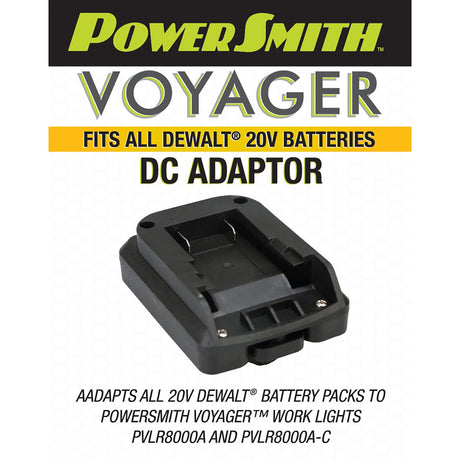 PowerSmith Voyager DC Battery Adapter for 20-Volt DEWALT Battery Pack