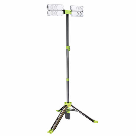 PowerSmith Voyager 8000-Lumen LED 4-Light Tripod-Mounted Rechargeable Portable Work Light