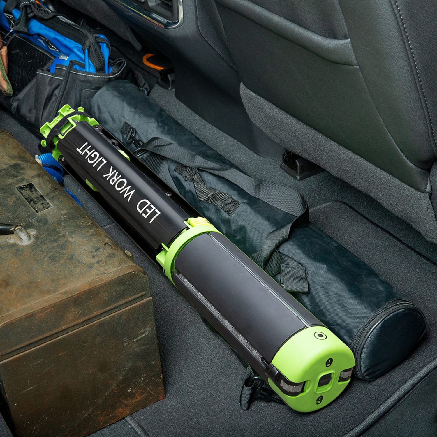 PowerSmith Voyager 8000-Lumen LED 4-Light Tripod-Mounted Rechargeable Portable Work Light