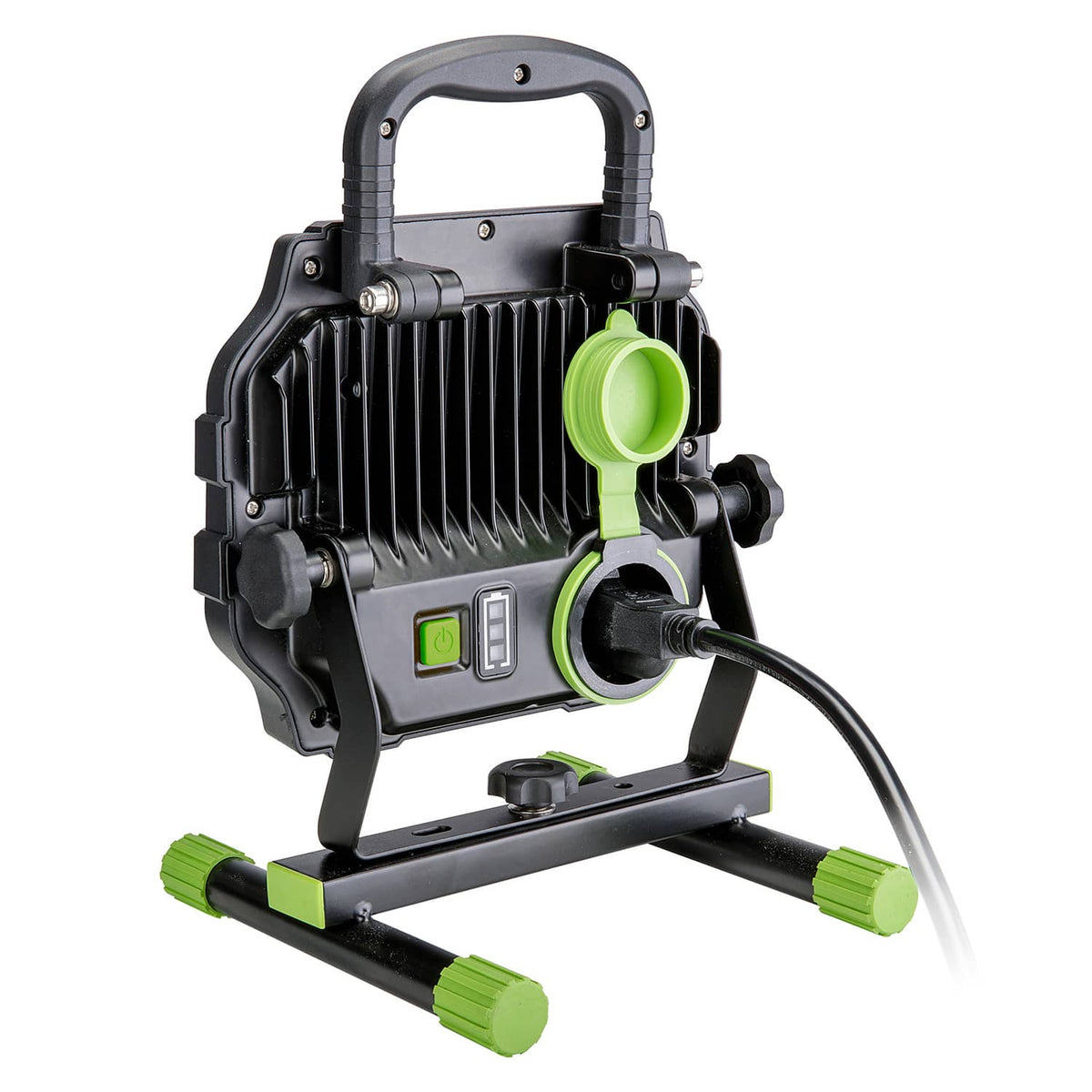PowerSmith LED 5000/1000-Lumen Hybrid AC/DC Work Light with Impact-Resistant Glass Lens, Sealed Switch, Indoor/Outdoor, 5-Ft. Extension Cord