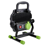 PowerSmith LED 5000/1000-Lumen Hybrid AC/DC Work Light with Impact-Resistant Glass Lens, Sealed Switch, Indoor/Outdoor, 5-Ft. Extension Cord