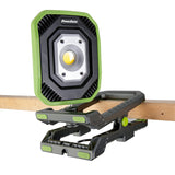 PowerSmith LED 3000-Lumen Dual-Power Clamp Light with Magnetic Base, Swiveling Head, High-Capacity Battery, 3 Brightness Settings, Indoor/Outdoor