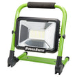 PowerSmith LED 3000-Lumen Rechargeable Work Light with Foldable Magnetic Base, 3 Brightness Modes, Rotating Head, Indoor/Outdoor, 2 Charging Cables