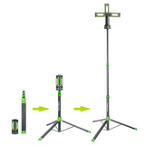 PowerSmith LED 4500-Lumen Rechargeable 3-Head Portable Work Light with Detachable Aluminum Tripod, USB Power Option for 1500-Lumen Continuous Use