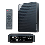 Russound 150-Watt 2.1-Channel Low-Profile Mini A/V Amplifier with Bluetooth, HDMI ARC, and Learning Remote for Use with TVs, AVA Series AVA2.1
