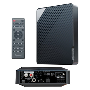 Russound 150-Watt 2.1-Channel Low-Profile Mini A/V Amplifier with Bluetooth, HDMI ARC, and Learning Remote for Use with TVs, AVA Series AVA2.1