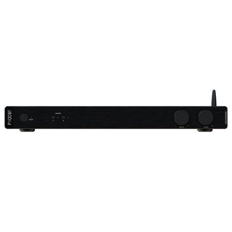 Russound 2.0-Channel 100-Watt Bluetooth Dual-Source Stereo Power Amplifier with Bluetooth Antenna, Bridgeable, Rack Mountable, P-Series P100BT