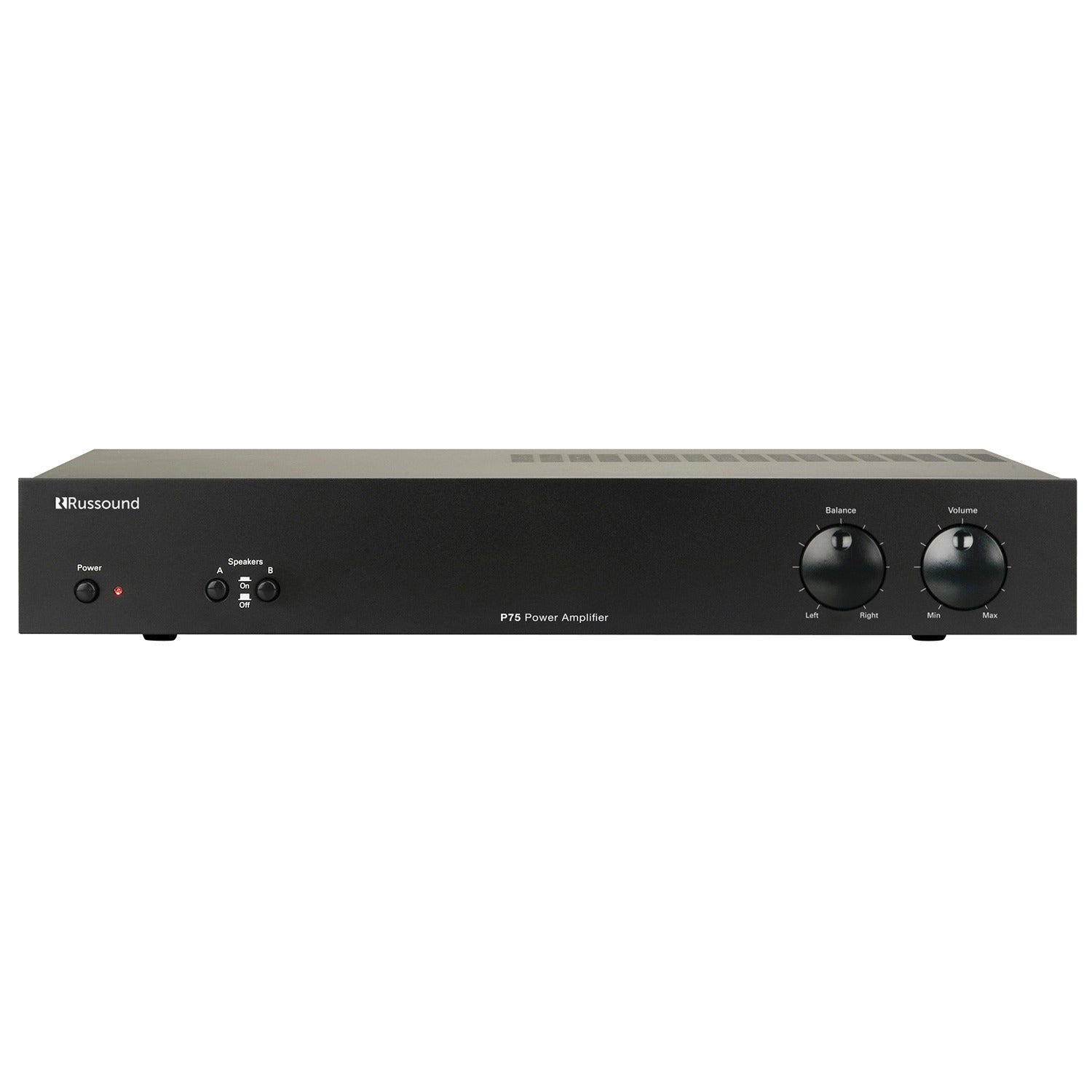 Russound 75-Watt 2-Channel Dual-Source Amplifier with Automatic Switching and Support for 2 Speaker Pairs, Bridgeable to 160 Watts Mono, PS75