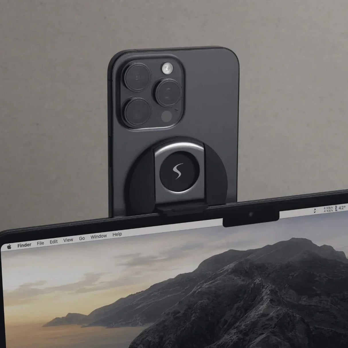 Scapade MagStand Magnetic iPhone Mount for MacBook Air and MacBook Pro